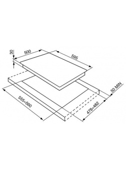 Placa Gas SMEG SR964NGH