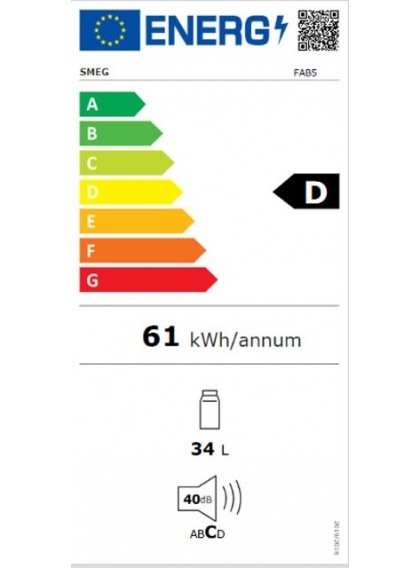 Conservador Libre Instalacin SMEG FAB5RWH5